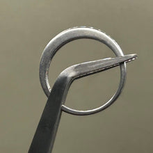 Load image into Gallery viewer, Ring, Sterling Silver, Channel Set Clear Stones, Size 9