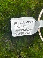 Load image into Gallery viewer, Bracelet, Cuff, Sterling Silver, Multistone, Native American, Roger Morgan, 2 3/8 inner diameter
