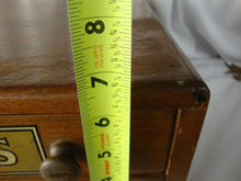 Load image into Gallery viewer, Vintage J&P Coats Logo All Sides Two Drawer Spool Cabinet