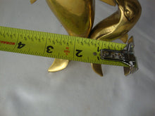 Load image into Gallery viewer, Vintage Solid Brass Dolphin Mom with Baby Figurine