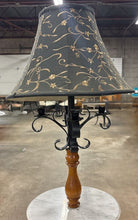 Load image into Gallery viewer, Side Table With Lamp, Cast Iron & Marble