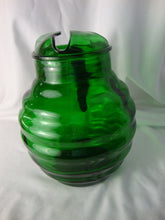Load image into Gallery viewer, Vintage Anchor Hocking Emerald Green Ribbed Beverage Pitcher