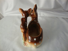 Load image into Gallery viewer, Vintage Ceramic Mom with Fawn Small Indoor Planter
