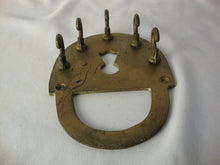 Load image into Gallery viewer, Vintage Brass Padlock Shape Small Wall Mount Key Holder 5 Hooks