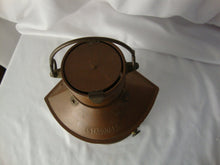 Load image into Gallery viewer, Vintage Starboard Copper Oil Boat Lamp with Blue Green Globe Glass Lantern