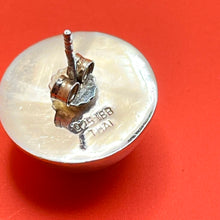 Load image into Gallery viewer, Earrings, Sterling Silver, Round Domes, Hollow