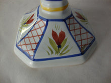 Load image into Gallery viewer, Vintage Hand-Painted Porcelain Candlestick Holder by Henriot Quimper France
