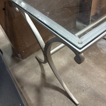 Load image into Gallery viewer, Metal Side Table With Glass Top