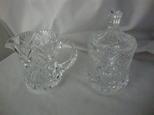 Load image into Gallery viewer, Vintage JG Durand France Cristal Au Plomb Creamer and Sugar with Lid Set