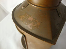 Load image into Gallery viewer, Vintage Tung Woo Hong Kong Stern Nautical Copper Boat Lantern Clear Glass Insert