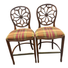 Load image into Gallery viewer, Bar Stool, Spider Back, Upholstered Seat