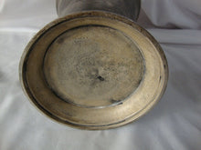 Load image into Gallery viewer, Vintage Metal Bronzed Look Leaf Motif Heavy Flared Flower Vase