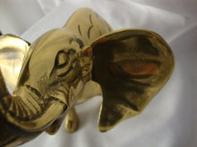 Load image into Gallery viewer, Vintage Solid Brass Trunk Up Elephant Figurine