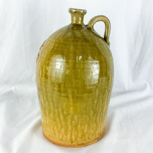 Load image into Gallery viewer, Double Signed Marvin Bailey Folk Art Pottery Yellow Speckle SC Dispensary Pottery Bottle Jug