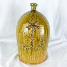 Load image into Gallery viewer, Double Signed Marvin Bailey Folk Art Pottery Yellow Speckle SC Dispensary Pottery Bottle Jug