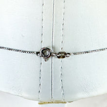 Load image into Gallery viewer, Vintage Sterling Silver Dainty Box Chain Necklace, 18 inch
