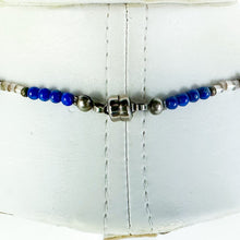 Load image into Gallery viewer, Vintage Sterling Silver Bezel Murano Millefiori Pendant Beaded Necklace