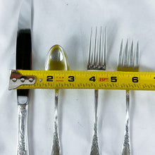 Load image into Gallery viewer, Vintage Oneida "Virginian" Sterling Silver 24-Piece (6-People) Flatware Set