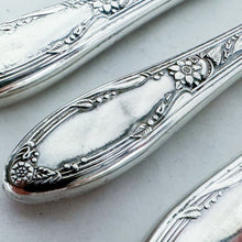 Load image into Gallery viewer, Vintage Oneida "Virginian" Sterling Silver 24-Piece (6-People) Flatware Set