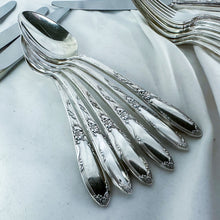 Load image into Gallery viewer, Vintage Oneida "Virginian" Sterling Silver 24-Piece (6-People) Flatware Set