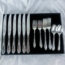 Load image into Gallery viewer, Vintage Oneida "Virginian" Sterling Silver 24-Piece (6-People) Flatware Set