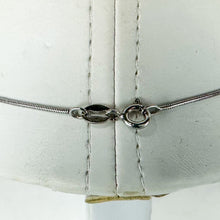 Load image into Gallery viewer, Vintage 18 inch Sterling Silver Cubic Zirconia Pendant Necklace