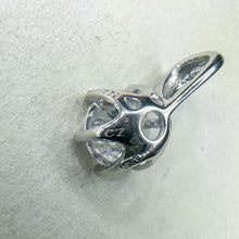 Load image into Gallery viewer, Vintage 18 inch Sterling Silver Cubic Zirconia Pendant Necklace