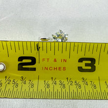 Load image into Gallery viewer, Vintage 18 inch Sterling Silver Cubic Zirconia Pendant Necklace