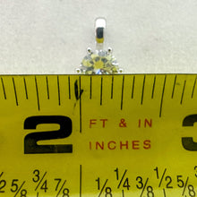 Load image into Gallery viewer, Vintage 18 inch Sterling Silver Cubic Zirconia Pendant Necklace