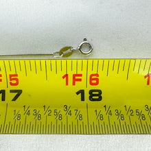 Load image into Gallery viewer, Vintage 18 inch Sterling Silver Cubic Zirconia Pendant Necklace