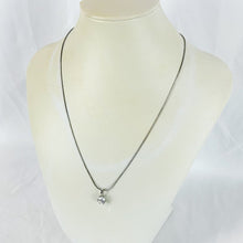 Load image into Gallery viewer, Vintage 18 inch Sterling Silver Cubic Zirconia Pendant Necklace