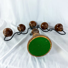 Load image into Gallery viewer, 1960s Wood & Wrought Iron 5-Candle Candelabra