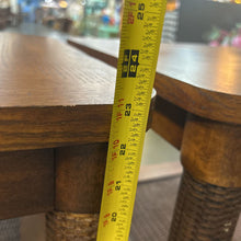 Load image into Gallery viewer, Pair Of Wood & Woven Wicker End Tables