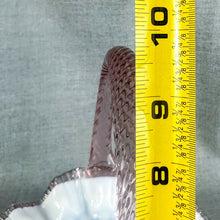 Load image into Gallery viewer, Vintage Fenton Clear Opalescent Hobnail Pink Crested Glass Basket