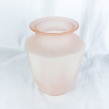 Load image into Gallery viewer, Vintage Anchor Hocking Princess Pink Satin Glass Vase