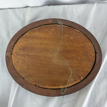 Load image into Gallery viewer, Vintage Oval-Framed M. Black Floral Lithograph Print