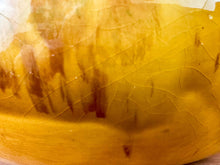 Load image into Gallery viewer, Vintage Unmarked Mustard Yellow, Green & Brown Hand-Turned Pottery Bowl