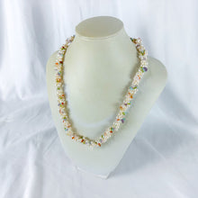 Load image into Gallery viewer, Vintage Twisted Double Strand Freshwater Pearl & Semi-Precious Stone Necklace