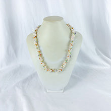 Load image into Gallery viewer, Vintage Twisted Double Strand Freshwater Pearl & Semi-Precious Stone Necklace