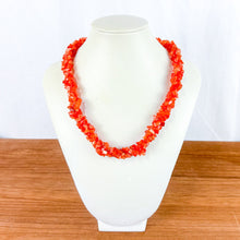 Load image into Gallery viewer, Vintage Orange Stone Twisted Multi-strand Necklace
