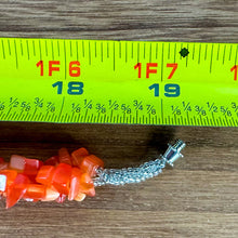 Load image into Gallery viewer, Vintage Orange Stone Twisted Multi-strand Necklace