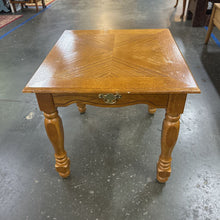 Load image into Gallery viewer, Oak End Table, False Drawer
