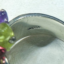 Load image into Gallery viewer, Vintage Ana Silver Co. Semi-Precious Gem Cluster Artist Ring, Size 9