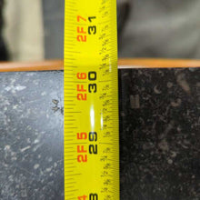 Load image into Gallery viewer, Vintage Oak with Black Marble Top Wash Stand with Round Mirror