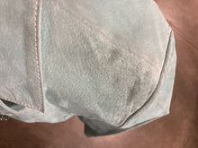 Load image into Gallery viewer, Jacket, Teal Suede Leather, size Large, Rhinestone Buttons, Wilson Leather Maxima