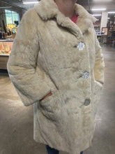 Load image into Gallery viewer, Coat, Shearling Leather, Size Medium, Custom Made, Very Heavy