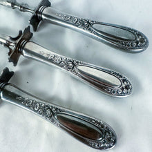 Load image into Gallery viewer, Antique Wallace Silver Blossom 3-Piece Silverplated Carving Set