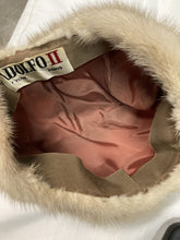 Load image into Gallery viewer, *Pastel Mink Cloche Hat, Adolpho II, Vintage to Antique, Excellent Condition