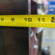 Load image into Gallery viewer, Vintage Mahogany Chippendale Chinoiserie Painted Interior Open Display Cabinet