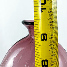 Load image into Gallery viewer, Vintage AMICI 9.5" Amethyst Bubble Bottle Vase